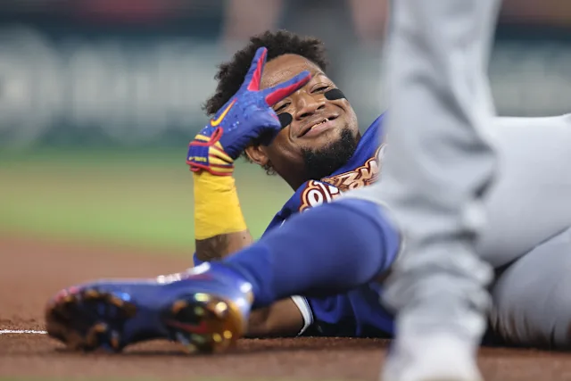 委內瑞拉的當家球星Ronald Acuña Jr首打席就給山本一發全壘打，幫助球隊闖入經典賽四強。(photo：yahoo sports)/金享娛樂城